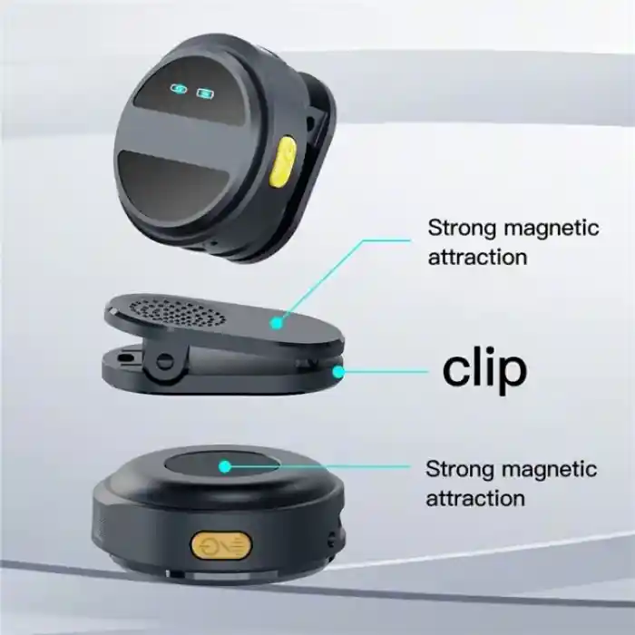 SX21 Wireless Microphone 2.4G Clip-On Type-C Port Smart Noise Reduction Lavalier Wireless Microphone